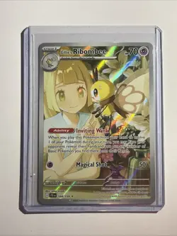 Lillie's Ribombee Illustration Rare Pokemon TCG Journey Together 164/159 L3 - Image 1