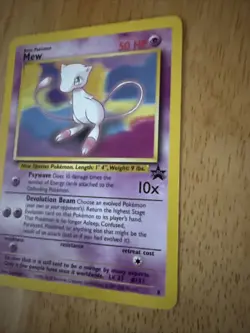 Pokemon TCG Mew WOTC Black Star Promo #8 LP+ Vintage 1999/2000 Wizards 23/151 - Image 2