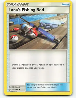 Lana's Fishing Rod #195/236 SM - Cosmic Eclipse - Image 1