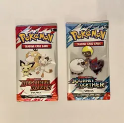 12x Pokemon Destined Rivals & Journey Together Fun Booster Pack Lot - NEW/SEALED - Image 2