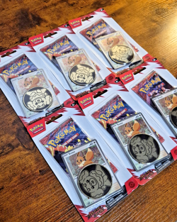 LOT of 6 Pokemon Destined Rivals Single Sealed Coin Packs with Eevee Promo S120 - Image 2