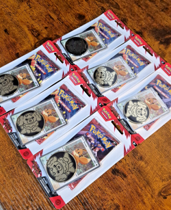 LOT of 6 Pokemon Destined Rivals Single Sealed Coin Packs with Eevee Promo S120 - Image 3