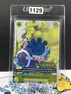 Bartholomew Kuma RARE WINNER CHAMPIONSHIP ALT ART OP09-108 ONE PIECE (1129) - Image 1