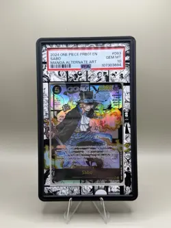One Piece CCG TCG Sabo OP04-083 PRB-01 Manga Alt Art Psa 10 Gem Mint Case Inc!! - Image 1