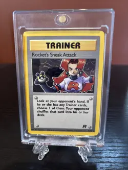 Pokemon TCG Rocket’s Sneak Attack Trainer Card 72/82 Rocket Set LP - Image 1