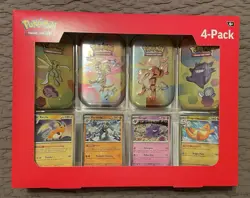 Pokemon Scarlet & Violet 151 4 Mini Tins + 4 Promo Cards Bundle See Photos - Image 1