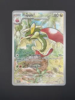 Pokemon Card TCG - Flapple 210/191 Illustration Rare Surging Sparks Near Mint - Image 1