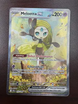 Pokemon TCG Meloetta Ex SIR 167/086 Black Bolt Near Mint Raw Card - Image 1