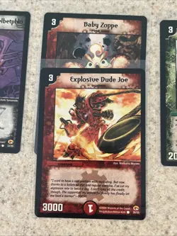 Vintage Duel Masters TCG Card Lot Wizards Of The Coast DM 03 Rampage 7 Cards - Image 5
