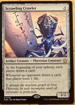LIMITED EDITION Foundations MtG Scrawling Crawler Unplayed NM - Image 1
