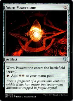 Worn Powerstone - 232 - Commander 2017 - Magic MTG - LP - Image 1
