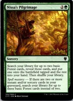 Nissa's Pilgrimage - 155 - Commander 2017 - Magic MTG - LP - Image 1