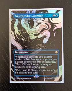 WATERBENDER ASCENSION Borderless Foil Rare Avatar: The Last Airbender NM MTG - Image 1