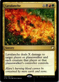 Lavalanche - 184 - Commander 2018 - Magic MTG - LP - Image 1