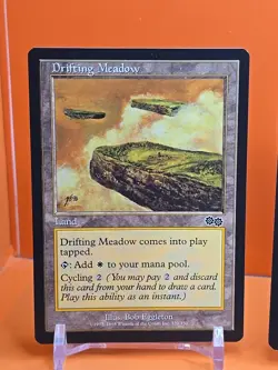 (4) 1998 MAGIC THE GATHERING URZA'S SAGA DRIFTING MEADOW #320 PLAYED - Image 2