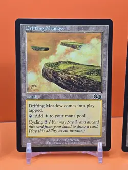 (4) 1998 MAGIC THE GATHERING URZA'S SAGA DRIFTING MEADOW #320 PLAYED - Image 4