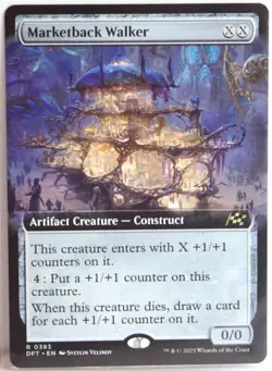 Marketback Walker [New, Near Mint] Extended Art {Aetherdrift MTG} - Image 1