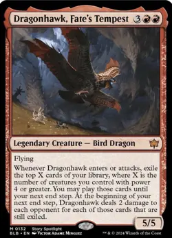 Dragonhawk, Fate's Tempest Bloomburrow Regular - Image 1