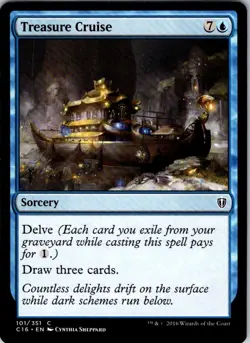 Treasure Cruise - 101 - Commander 2016 - Magic MTG - LP - Image 1
