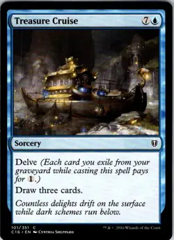 Treasure Cruise - 101 - Commander 2016 - Magic MTG - LP - Image 1
