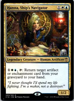 Hanna, Ship's Navigator - 203 - Commander 2016 - Magic MTG - LP - Image 1