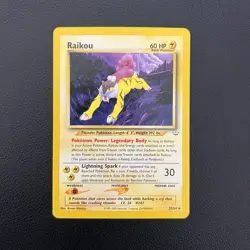 Pokemon TCG Raikou Neo Revelation 22/64 Rare Unlimited - MP - Image 1