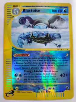 Blastoise 037/165 Expedition Base Set Reverse Holo HP Pokemon TCG - Image 2