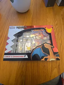 Pokemon Celebrations Lance’s Charizard V Collection Box Evolving + Fusion SEALED 820650809392 - Image 1