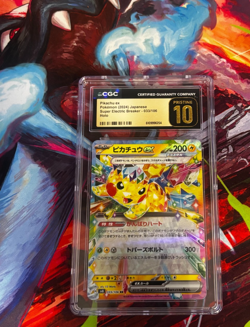 Pikachu ex Pokemon (2024) Japanese Super Electric Breaker Holo. CGC Pristine 10 - Image 1
