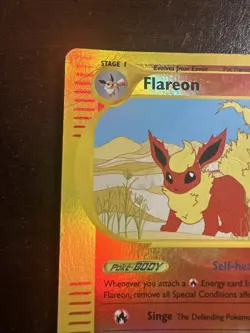 Flareon 8/144 Reverse Holo Rare DMG Pokemon TCG Skyridge DMG - Image 2