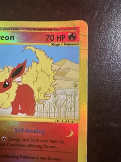Flareon 8/144 Reverse Holo Rare DMG Pokemon TCG Skyridge DMG - Image 3