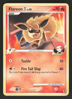 Flareon E4 60/111 Pokemon TCG Rising Rivals LP - Image 1