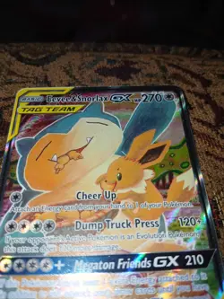 Eevee & Snorlax GX SM169 Promo Tag Team LP To Nm Pokemon - Image 3