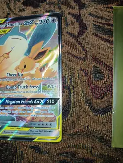 Eevee & Snorlax GX SM169 Promo Tag Team LP To Nm Pokemon - Image 5