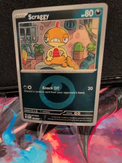 Pokemon TCG Ascended Heroes 134/217 Scraggy Reverse holo Pack Fresh NM - Image 2