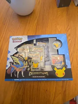 Pokemon 25th Celebrations Deluxe Pin Collection Box Zacian X - Image 1