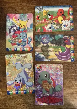 Vintage Pokemon Pocket Monsters Vending Prism Stickers - Image 1