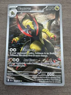 2025 Pokemon SV Black Bolt BLK EN Haxorus Illustration Rare #147/086 - Image 1