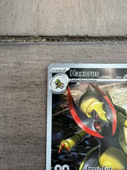 2025 Pokemon SV Black Bolt BLK EN Haxorus Illustration Rare #147/086 - Image 3