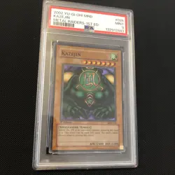 Yu-Gi-Oh! TCG Kazejin Metal Raiders MRD-026 1st Edition Super Rare PSA 9 Mint - Image 1