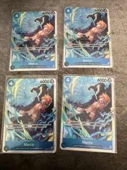 4 One Piece TCG Marco PRB02-008 SR One Piece the Best Vol. 2 English Playset - Image 1