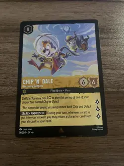 Chip 'n' Dale 14/204 Cold Foil Disney Lorcana - Azurite Sea Rare - Foil - Image 1