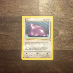 Pokemon TCG Ditto 18/62 Fossil Unlimited Rare Non-Holo - Image 1