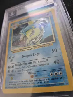 Gyarados Holo 1999 Pokemon Base Set Unlimited 6/102 WOTC Vintage Card TCG BGS 9 - Image 3