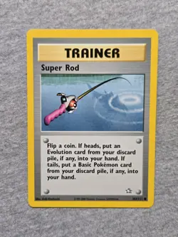 Super Rod 103/111 Neo Genesis Unlimited Pokemon Trainer Card - Image 1