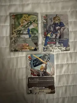 Future Card Buddyfight Set Of 3 Dungeon Knight Cards Lightly Played - Image 1