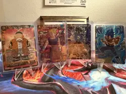 Dragon ball Super 4 card lot Master series mixed - Image 1