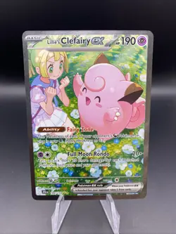 Lillie's Clefairy ex 184/159 SV09: Journey Together Pokemon Card NM - Image 1