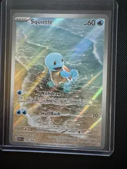 Pokemon Squirtle Holo Card TCG SV Scarlet & Violet 151 Series 170/165 Near Mint - Image 1