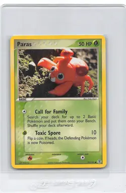 PARAS 72/112 - NON-Holo- Fire Red & Leaf Green - 2004 Pokemon Card - NM/LP - Image 1